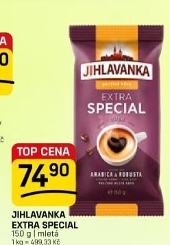 Mletá káva extra speciál Jihlavanka