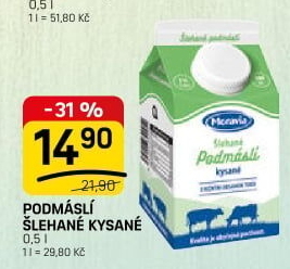 Nápoj podmáslí šlehané kysané Moravia