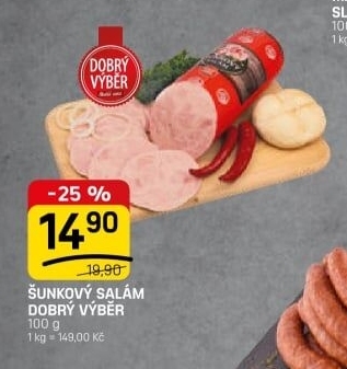 Salám šunkový Dobrý výběr