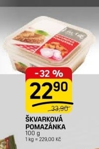 Škvarková pomazánka Lahůdky Vavřík