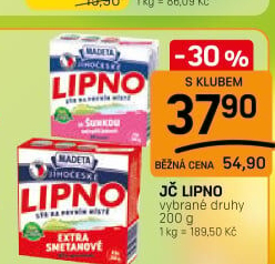 Tavený sýr Jihočeské Lipno Madeta