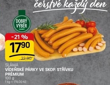 Vídeňské párky Premium Dobrý Výběr