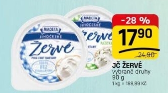 Žervé Jihočeské Madeta