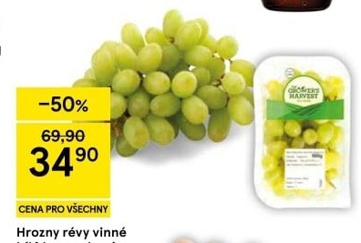Hrozny bílé bezsemenné The Grower'