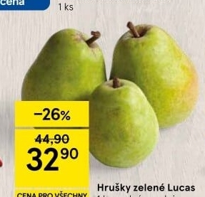 Hrušky zelené Lucasova