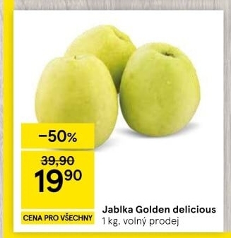 Jablka Golden Delicious