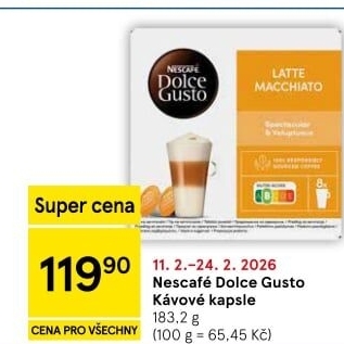 Kapsle Dolce Gusto Nescafé