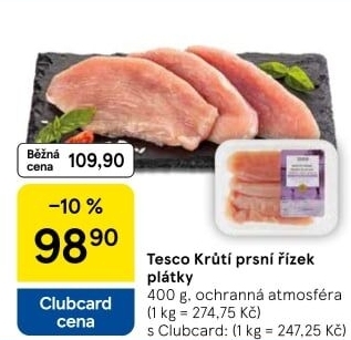 Krůtí prsní řízky Tesco