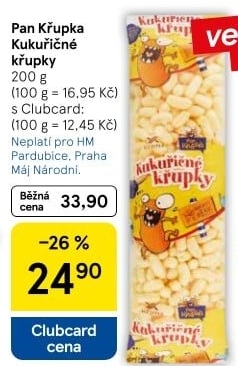 Kukuřičné křupky bez lepku Pan Křupka Rej