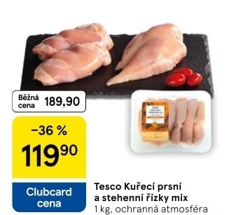 Kuřecí řízky mix Tesco