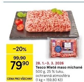 Mleté maso mix Tesco