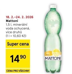 Ochucená voda Mattoni