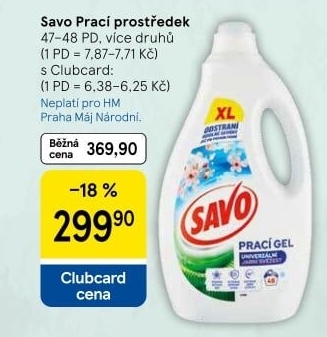 Prací prostředky Savo