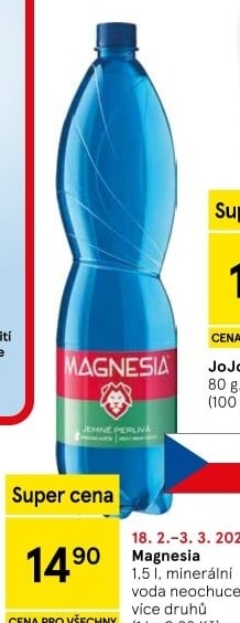 Přírodní voda Magnesia