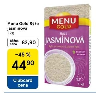 Rýže jasmínová Menu Gold