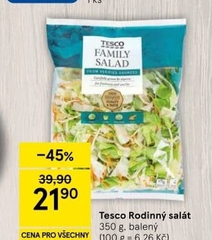 Salát Family mix Tesco