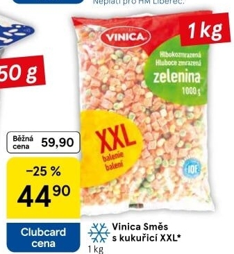 Směs s kukuřicí mražená Vinica