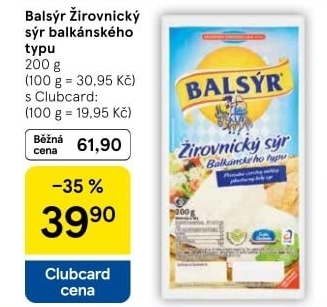Sýr Balsýr Mlékárna Žirovnice