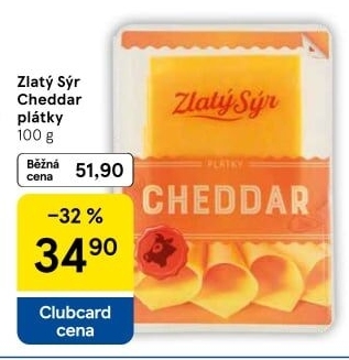 Sýr Cheddar Zlatý sýr