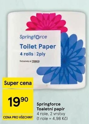 Toaletní papír 2vrstvý Springforce