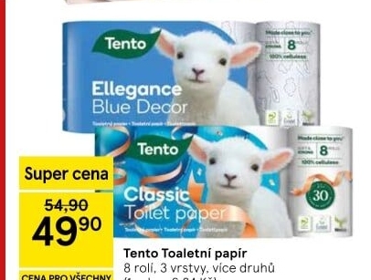 Toaletní papír 3vrstvý Tento