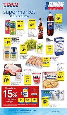 akční leták Tesco 18.2.2026-24.2.2026