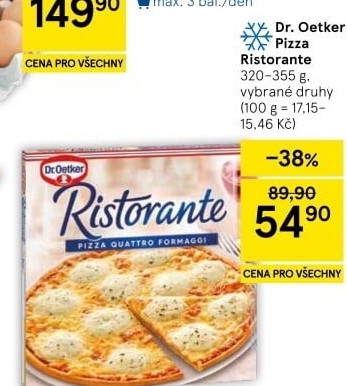 Pizza mražená Ristorante Dr. Oetker