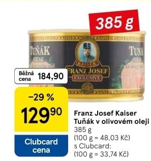 Tuňák v oleji Exclusive Franz Josef Kaiser
