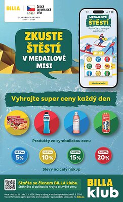 akční leták BILLA 18.2.2026-24.2.2026