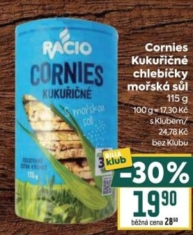 Chlebíčky Cornies Racio