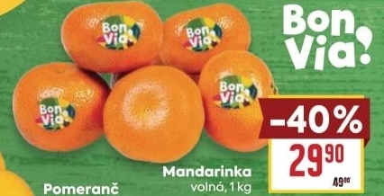 Mandarinky Billa Bonvia