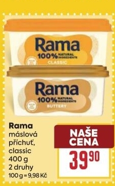 Margarín máslová příchuť Rama