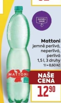 Přírodní voda Mattoni