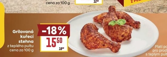 Stehno kuřecí grilované