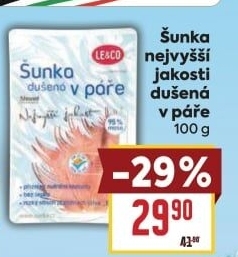 Šunka dušená nejvyšší jakosti LE&amp