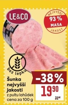 Šunka nejvyšší jakosti LE&amp