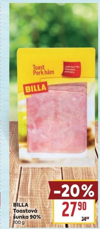 Šunka toastová Billa
