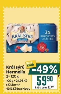 Sýr Hermelín Král sýrů