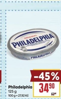 Sýr tavený smetanový Philadelphia