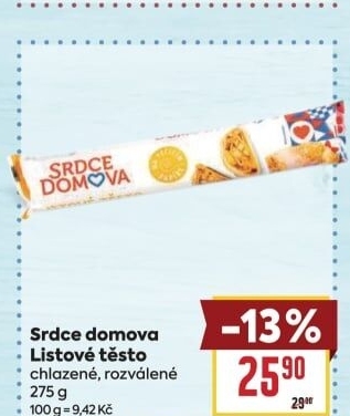 Těsto listové rozválené Srdce Domova