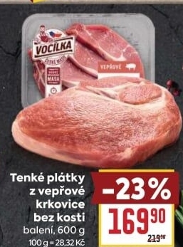Vepřová krkovice bez kosti Vocílka