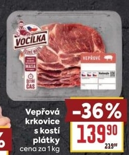 Vepřová krkovice s kostí Vocílka