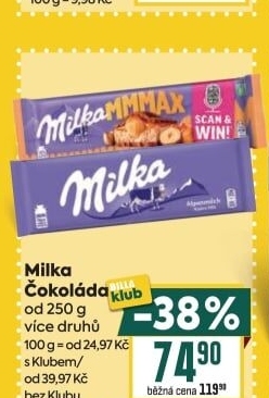 Čokoláda Milka