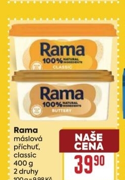 Margarín máslová příchuť Rama