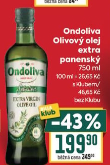 Olivový olej extra panenský Ondoliva