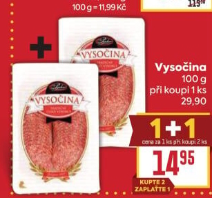 Salám Vysočina Pejskar