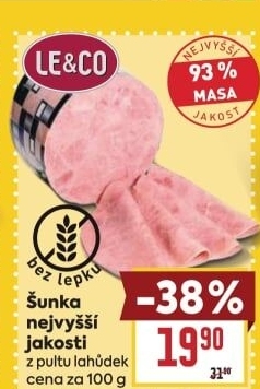 Šunka nejvyšší jakosti LE&amp