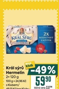 Sýr Hermelín Král sýrů