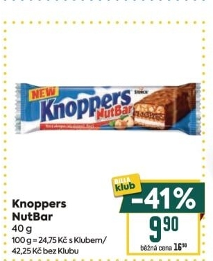 Tyčinka Knoppers NutBar Storck