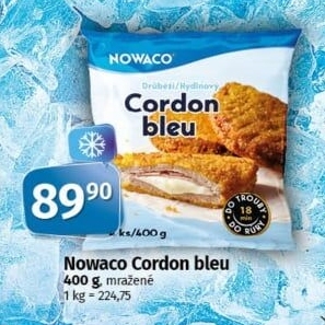 Cordon Bleu mražený Nowaco